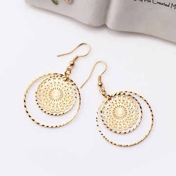 Fashion Accessories Simple Noble Elegant Gilding Earrings