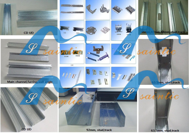 Partition Wall (ceiling) Galvanized U and Metal Steel C Profile