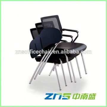 807Y-02 leather seat 4 chrome leg training chair wiith tablet