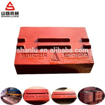 impact crusher PF1210 PF1214 PF1315 blow bar the Aluminum mold