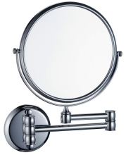 Rotating Oval Metal Makeup Mirror - Luxury Design Wall-Mounted Magnifying Vanity Mirror