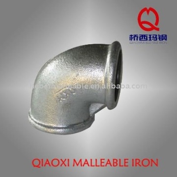 pipe fitting beaded gi elbow with rib