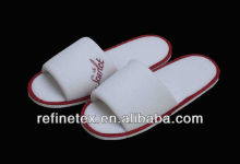 Cotton velour slipper for star hotel