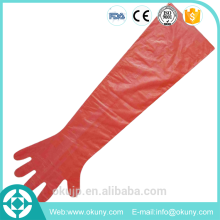 PE long sleeve safety gloves