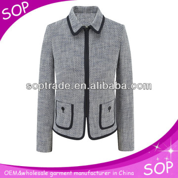 Unique smart casual womens pea coat China wholesale