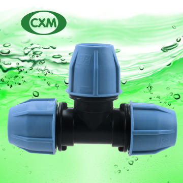 PP compression equal tee