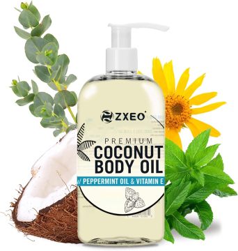 100% Organic Coconut Oil Bulk Manufacturer, Custom 100ml 100% Pure Coconut Relaxing Massage Oil For Body Massage
