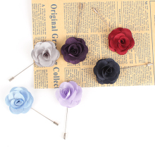 Dacheng Wholesale Handmade Men's Colorful Metal Brooch Flower Lapel Pin