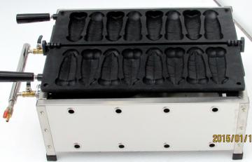 commercial gas shape waffle maker