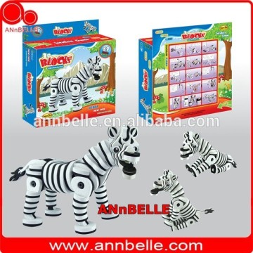 3D animal puzzle educational toy kids puzzle Zebra