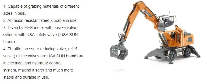 Excavator Rotating Grab Sorting and Demolition Grapple