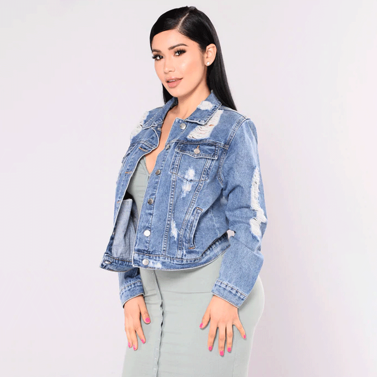 Patch Women's Denim Jacket Patch Women's Denim Jacket