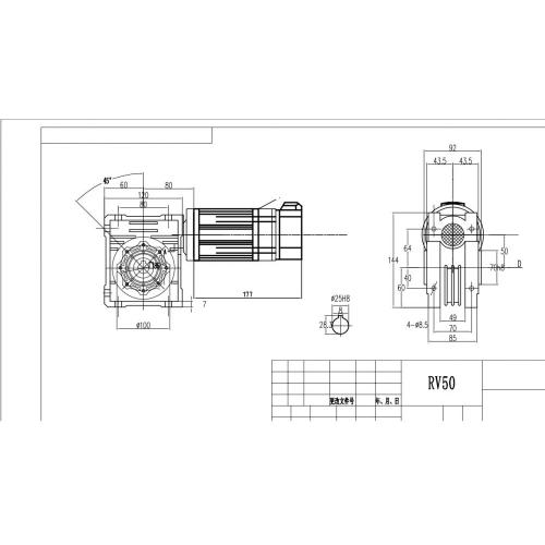 24v 400w dc motor gear cacing