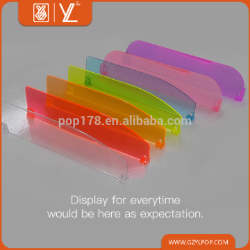 Plastic colorful and transparant Shelf Divider For Supermarket shelf