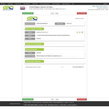 Locomotive Parts UK Importer List