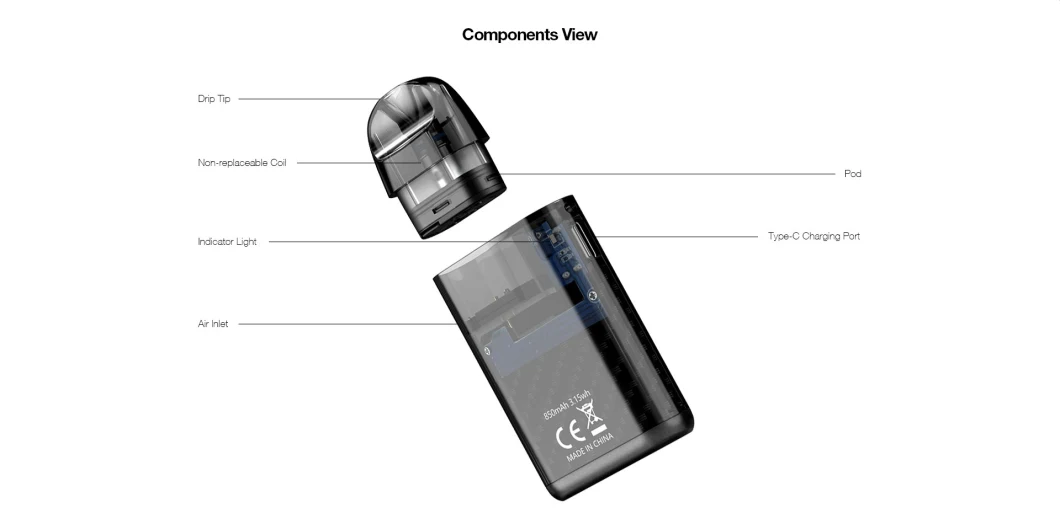 Best Selling Aspire Minican Plus Pod Vape Pod Replacement Electronic Cigarette Fruit Flavor E Cigarette Compact Vape