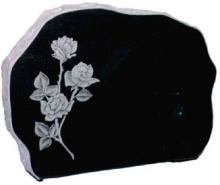 Popular Style Black Granite Tombstone Headstone for Memorial