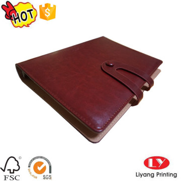 Leather Customized Office Notebook with Pocket