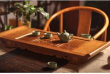 Delicate bamboo tea tray