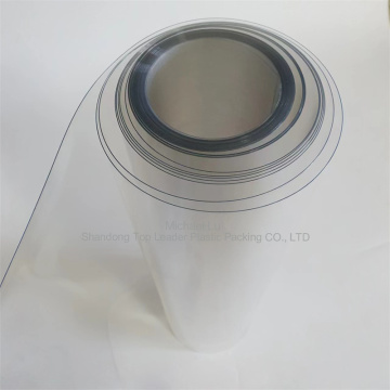 Transparent PET thermoforming sheet coated with silicone oil