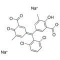 名称：安息香酸、５  -  ［（３−カルボキシ−５−メチル−４−オキソ−２，５−シクロヘキサジエン−１−イリデン）（２，６−ジクロロフェニル）メチル］ −２−ヒドロキシ−３−メチル - 、ナトリウム塩（1：2）CAS 1796-92-5