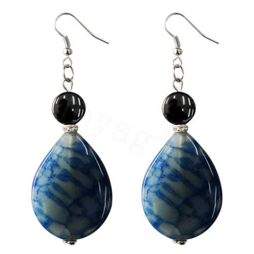 Natural Gemstone Agate Earring