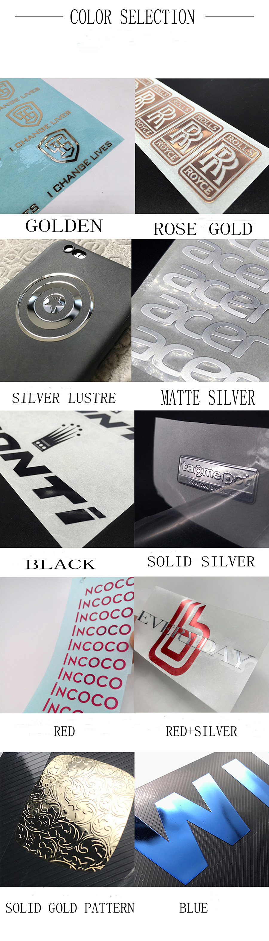 metal stickers