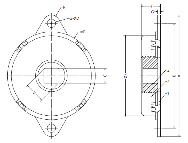 Disk Damper for Auditorium Seating