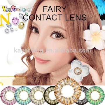 WHOLESALE color contact lens 1 year used mix FAIRY BROWN