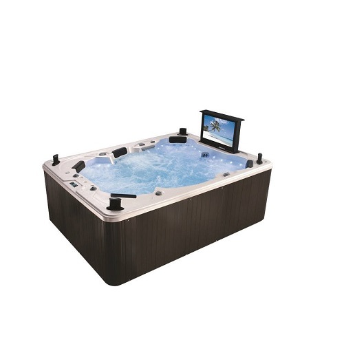 Outdoor Hot Tub Area Freestanding outdoor acrylic hot tub spa
