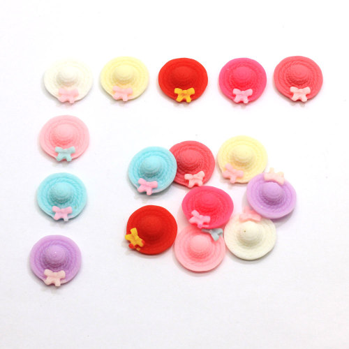 Mixed Kawaii Bow Hats Resin Cabochon Flatback Scrapbooking ForJewelry Making Headwear Fit Wedding Decoration Craft Accessories