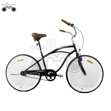 26inch baja cantidad Hombres negro Beach Cruiser Bike