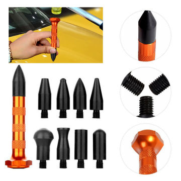 10pcs/set Car Dent Repair Tool Leveling Pen with Rubber Head Lightweight And Durable Car Dent Repair Accessories