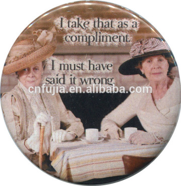 Custom round fridge magnet,embossed metal fridge magnet