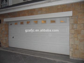 sectional garage door,white color garage doors,sandwich panel steel garage door,insulation garage door