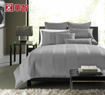 3 star, 4 star, 5 stars Hotel bedding sets, solid color Luxury grey hotel bedding set