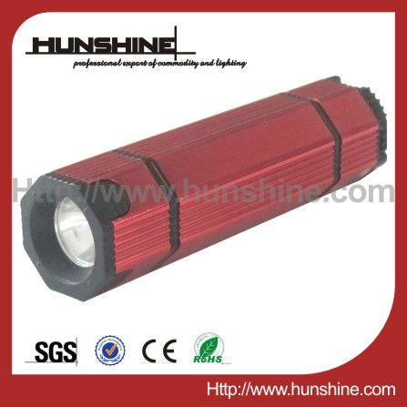 ultra bright aluminum durable red led flashlight