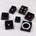 Matowa czarna pudełko biżuterii hurtowni biżuterii