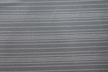 Nylon Metallic Spandex White Stripe Mesh Fabric