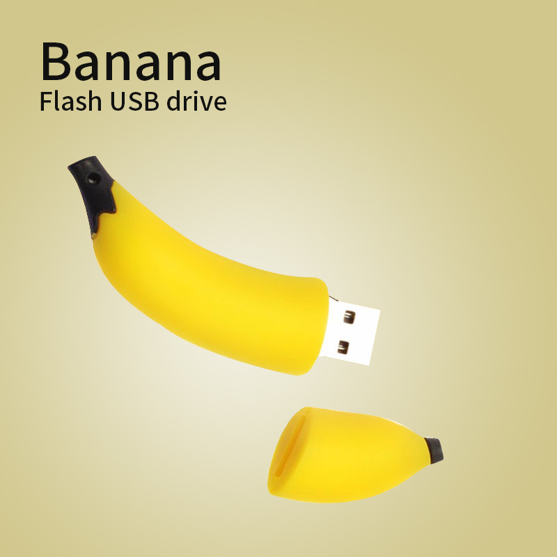 Фруктовый банановый милый подарок PVC USB флэш-накопитель