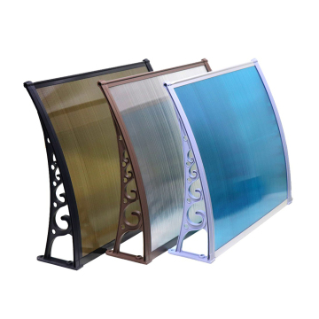 European Style Polycarbonate Balcony Canopy Rain Awnings