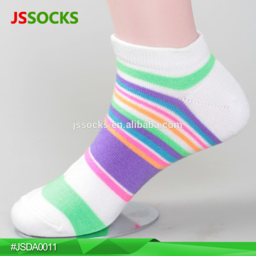 Colorful Girls Striped Ankle Socks