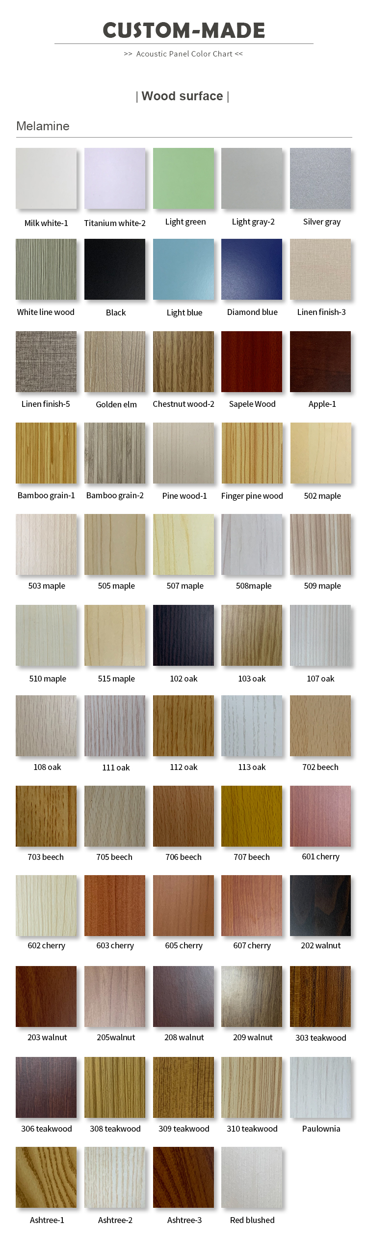 Painel acústico do projeto Project acoustic panel