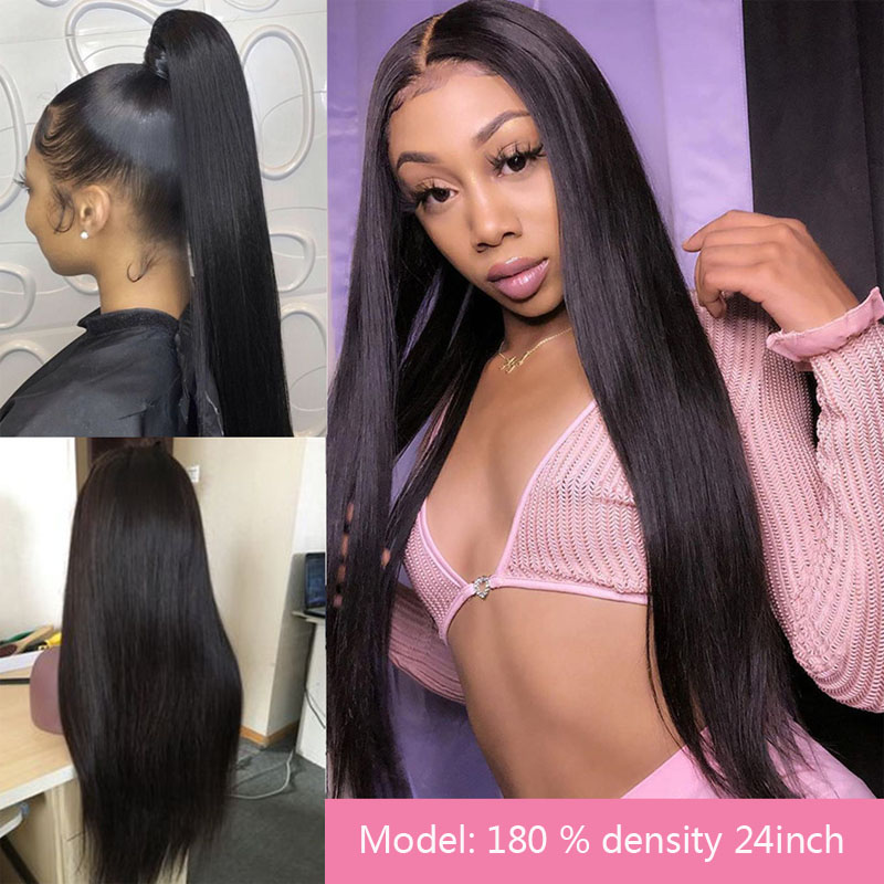 Lace Frontal Wig Vendors Wholesale Straight Transparent HD Lace Front Wigs For Black Women 100 Virgin Brazilian Human Hair Wigs