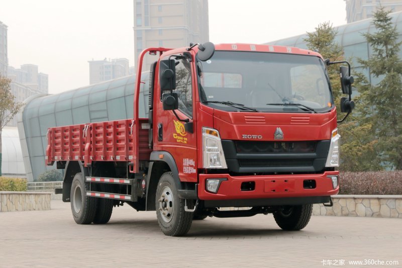 HOWO 4x2 light duty 11tons 140hp cargo truck from factory