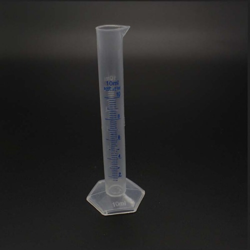 Plastic Measuring Cylinder Graduated Container Tube For Lab Supplies Laboratory Tools 10ml