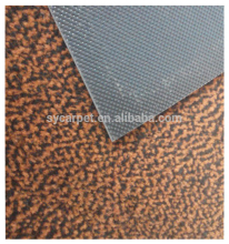 Coarse fiber nonwoven needle felt carpet with precoat backing carpet
