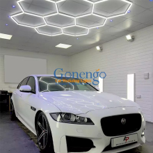 Gonengo 6500K Hexagon LED Ceiling Fixture for Large Shops and Garages