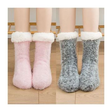 Winter Comfy Thick Fluffy Slipper Socks For Women