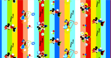 Mickey Design Mattress Pigment Printing Fabric